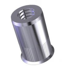 Douilles taraudées rivklé cannelées inox, diamètre de perçage 7 mm, diamètre nominal M5, boîte de 100 douilles Rivkle