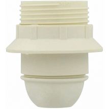 Douille e27 plastique raccord ø 10 mm blanc