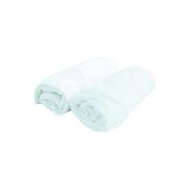 Domiva Lot 2 Draps housse Jersey - 60 x 120 cm - Blanc/Blanc