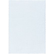 Sydney - Tapis Uni Poils Longs Doux pour Salon, Chambre, Couloir (Blanc - 80x150cm)