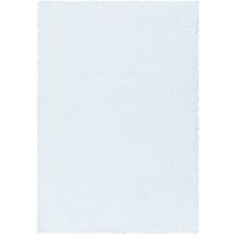 Tapis Uni Poils Longs Doux pour Salon, Chambre, Couloir (Blanc - 140x200cm)