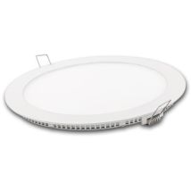 Matel – Downlight LED froid rond blanc mat 18W – 6400K – 1800 lumens – Aluminium blanc – Spot encastrable