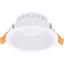 Jet downlight redondo con luz blanco neutro 4000K en color blanco