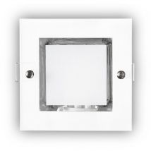 Downlight LED encastrable carré Mini Down E27 (ampoule incluse) IP20 7,7x12x12cm coloris blanc