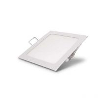 Ecolux - Downlight extrafin carré 6W Blanc - Blanc du Jour 6000K