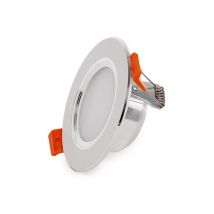 Faretto LED da incasso 5W 400Lm 4200oK Anello argento 40.000H [PCE-DL5W-PW]