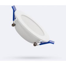 Pannello Downlight led 3W Circolare solid Foro ø 70-80 mm Bianco Caldo 3000K Non Regolabile