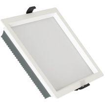 Efectoled - Downlight led 40W Quadrato Aero 130 lm/W Microprismatico lifud Foro 210x210 mm Bianco Freddo 6000K
