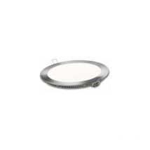 Downlight led chaud rond argent mat 24w