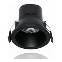 Roblan - Downlight led empotrable de 4000K - Negro