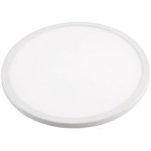 Downlight led chaud rond orientable blanc mat 30w