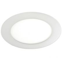 Cristalrecord - Plafón led smd 'Novo Lux' (6W 4000K 430lm) IP20 fabricado en aluminio y cristal color blanco