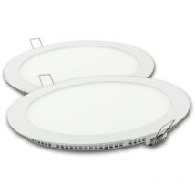 Downlight led Redondo Blanco 18W Neutra 2 Unidades Matel