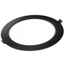 Downlight led rond pc noir 18W lumière froide