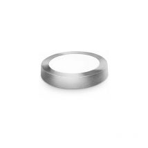 Downlight led rond surface argent mat 6w froid