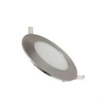 Downlight Dalle led 3W Extra Plate Ronde alu - Blanc Chaud Silumen