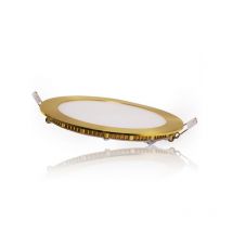 Piastra led 12W 805Lm 3000oK Circolare Dorata 50.000H [GL-CL-R12N-G-WW]