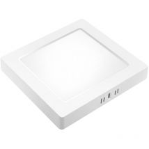 EDM - Downlight led surface carrée (18W 4000K 1980lm) IP20 21,4x21,4cm couleur blanc