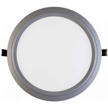 7hsevenon - 1Primer Leader - Downlight Led Ultraslim Empotrable Redondo 15W Ø20.5cm, Aluminio, Difusor Opal, Interior, 1100lm, 120o, Orientación