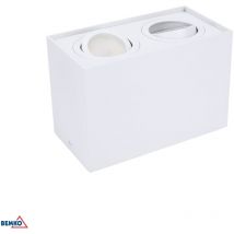 Downlight Ortal - Double GU10 - Max 50W - Blanc - 182x96mm - IP20