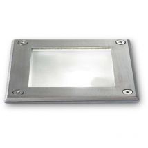 Ideal Lux - Park - 1 foco de luz empotrable cuadrado acero IP65, G9