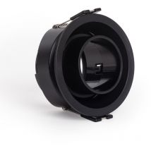 Downlight-Ring Konisch Schwenkbar mit niedrigem ugr für LED-Glühbirnen GU10 / GU5.3 Schnitt Ø75 mm Suefix Schwarz