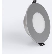 Efectoled - Downlight-Ring Rund IP65 für LED-Glühbirnen GU10 / GU5.3 Schnitt Ø75 mm Maxis Silber