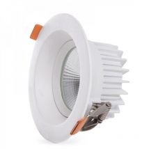 Greenice - Spot led Circulaire Downlight 9W 1260Lm 2700oK Anti-éblouissant UGR19 40 000H [HO-DL-AD-COB-9W-WW]