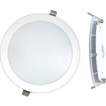 Silver Electronics - Luminaire circulaire encastré à leds 18w Lumière du jour 4000k Finition Blanco 1471840