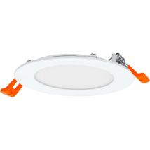 LEDVANCE Downlight LED: adapté à plafond, RECESS SLIM DOWNLIGHT / 8 W, 220...240 V, angle de rayonnement: 110, Lumière du jour froide, 6500 K, 