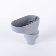 Water Butts Direct - Downpipe Gutter Leaf Catcher - Grey