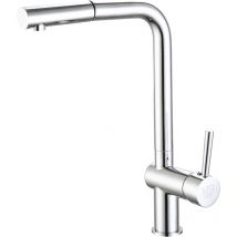 Dp Griferia - Grifo monomando con caño alto giratorio acabado en cromo para fregadero modelo Espino