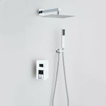 Dp Griferia - Set de ducha empotrado, monomando, acabado en cromo modelo Arenas