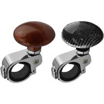 Lot de 2 boutons rotatifs de volant de différentes couleurs, poignée rotative de volant de style voiture, poignée auxiliaire en métal, bouton rotatif