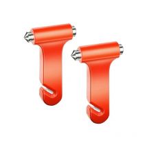 Dpzo - Marteau de sécurité de voiture, lot de 2 outils d'évacuation d'urgence pour fenêtre de voiture, marteau brise-vitre 2 en 1 et coupe