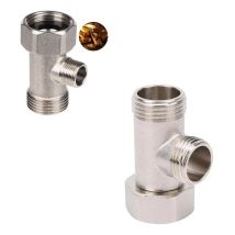 Dpzo - Raccord en t en cuivre pour bidet de toilette Raccords en t 1/2, 7/8, 15/16 pouces