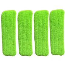 Vadrouille à jet d'eau vadrouille plate chiffon en microfibre vert 3 pièces - Dpzo
