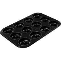 Dr Oetker Stampo Per Ciambelle A 12 Impronte Ø4,5cm Carbon Steel Rivestimento Antiaderente Temp Consigliata Fino A 230°, Dimensioni 38x26,5x2 Cm Linea