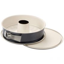 Zenker - Dr. Oetker back-trend teglia a cerniera con fondo piatto e tubo ø 26 cm, 2 fondi, rivestimento antiaderente rinforzato in ceramica (colore: