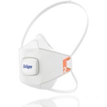 Dräger X-plore 1920 v 10 Masques de Protection respiratoire FFP2 avec valve Masque anti-poussière jetable pour des travaux de construction, de