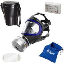 Dräger X-plore 6300 Masque intégral avec filtre A2B2E2K2 Hg P3 r d et accessoires – Masque respiratoire avec filtre Rd40, protection fiable contre