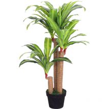 Decovego - Dragonnier Dracéna Plante Artificielle Artificiel Plastique avec Pot 100cm