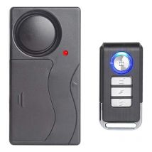 Ersandy - Drahtloser Vibrationsalarm, Diebstahlalarm für Fahrrad/Motorrad/Auto/Fahrzeuge/Tür/Fenster, 110 dB Ton (Fernbedienung im Lieferumfang