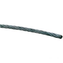 Drahtseil Stahlseil ø 10mm Litzen 6x19 DIN3055 Kreuzschlag rechts Stahl verzinkt