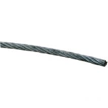 Drahtseil (Stahlseil) ø 3mm 6x7 Litzen DIN3055 Kreuzschlag rechts Stahl verzinkt