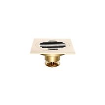 Drain de sol carré salle de bain douche grille de déchets en laiton crépine construite accessoire de maison Antique de qualité sanitaire pur drain de
