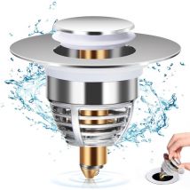 Drain d'évier universel, bouchon de vidange amélioré, drain d'évier à tirer, accélère le drainage sans colmatage, adapté à la baignoire, à la