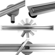 Drain linéaire REA ECO360 slim 80 chrome