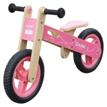 Draisienne en bois pour enfant - Coloris rose