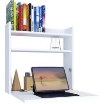 Dralis bureau bureau accroché au mur 1 claquement de porte 1 tablette blanc.